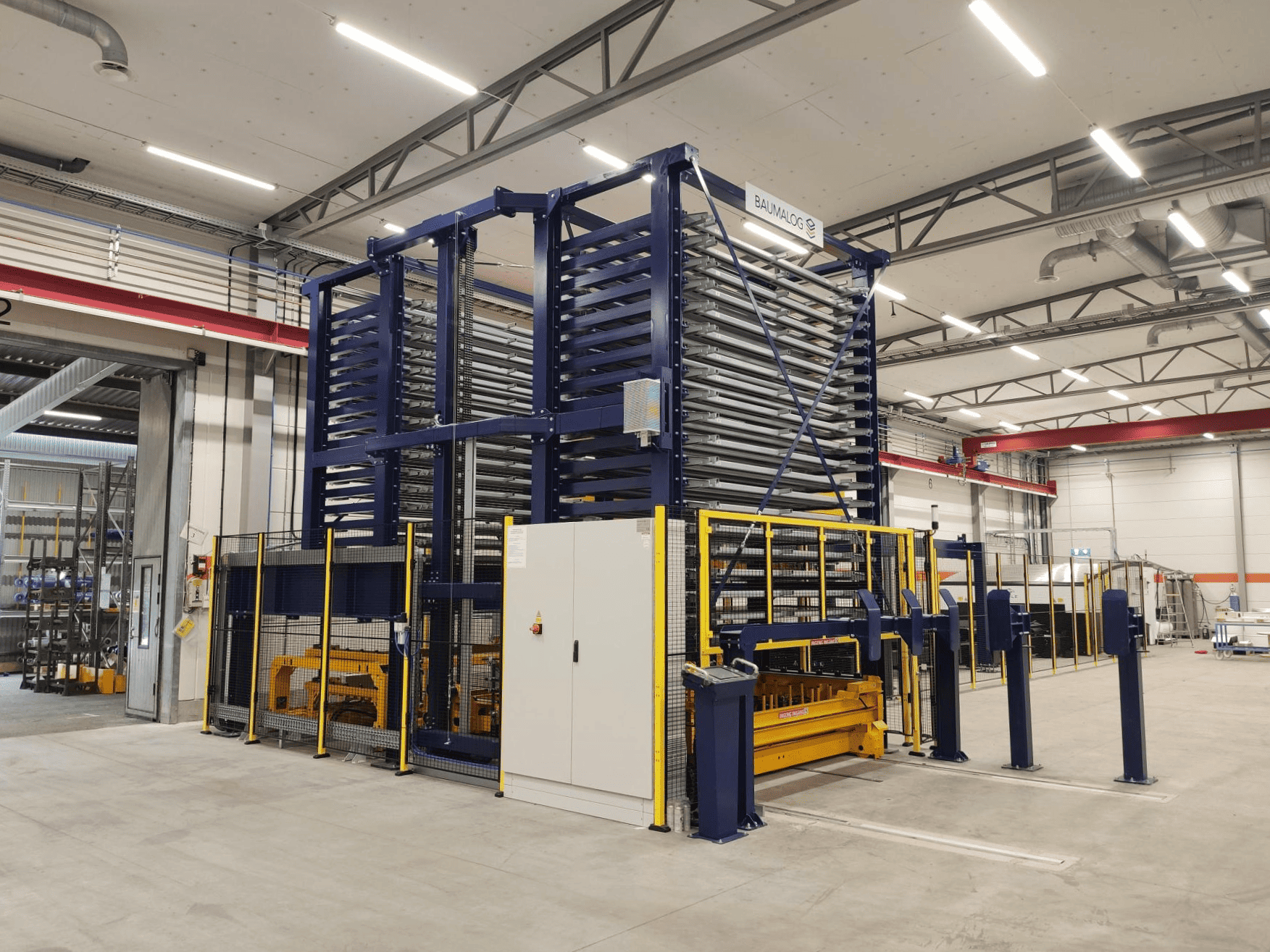 Automated storage system TwinTower for sheet metal