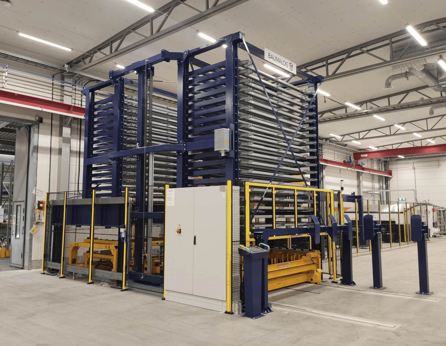 Automated Sheet Metal Racking Connected With Automation