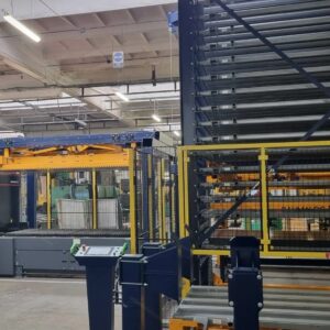 Automated storage system integrated with laser Baumalog